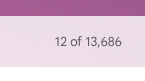An image of a Gmail message count which reads "12 of 13,686"